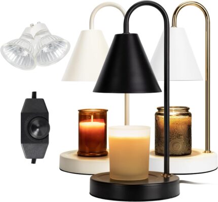 Tuinmart Aimoptg Candle Warmer Lamp,Electric Candle Warmer with Dimmable Light.