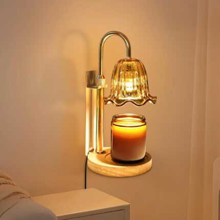 Tuinmart Candle Warmer Lamp with Timer Adjustable Height and Dimmable