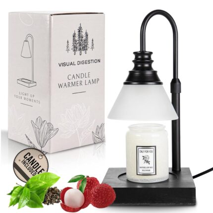 Tuinmart Candle Warmer Lamp for Large Jar Candles - Electric Candle Lamp with Timer