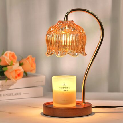 Tuinmart Dimmable Flower Candle Warmer Lamp with Timer, Candle Lamp